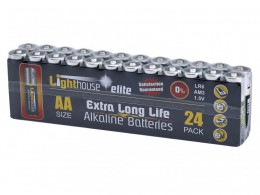 Lighthouse AA LR6 Alkaline Batteries 2400 mAh (Pack 24) £7.99